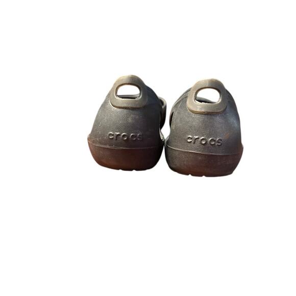 Crocs Kadee Ballet Flats black closed toe slip on lightweight shoes sz women's 6 - Picture 4 of 5